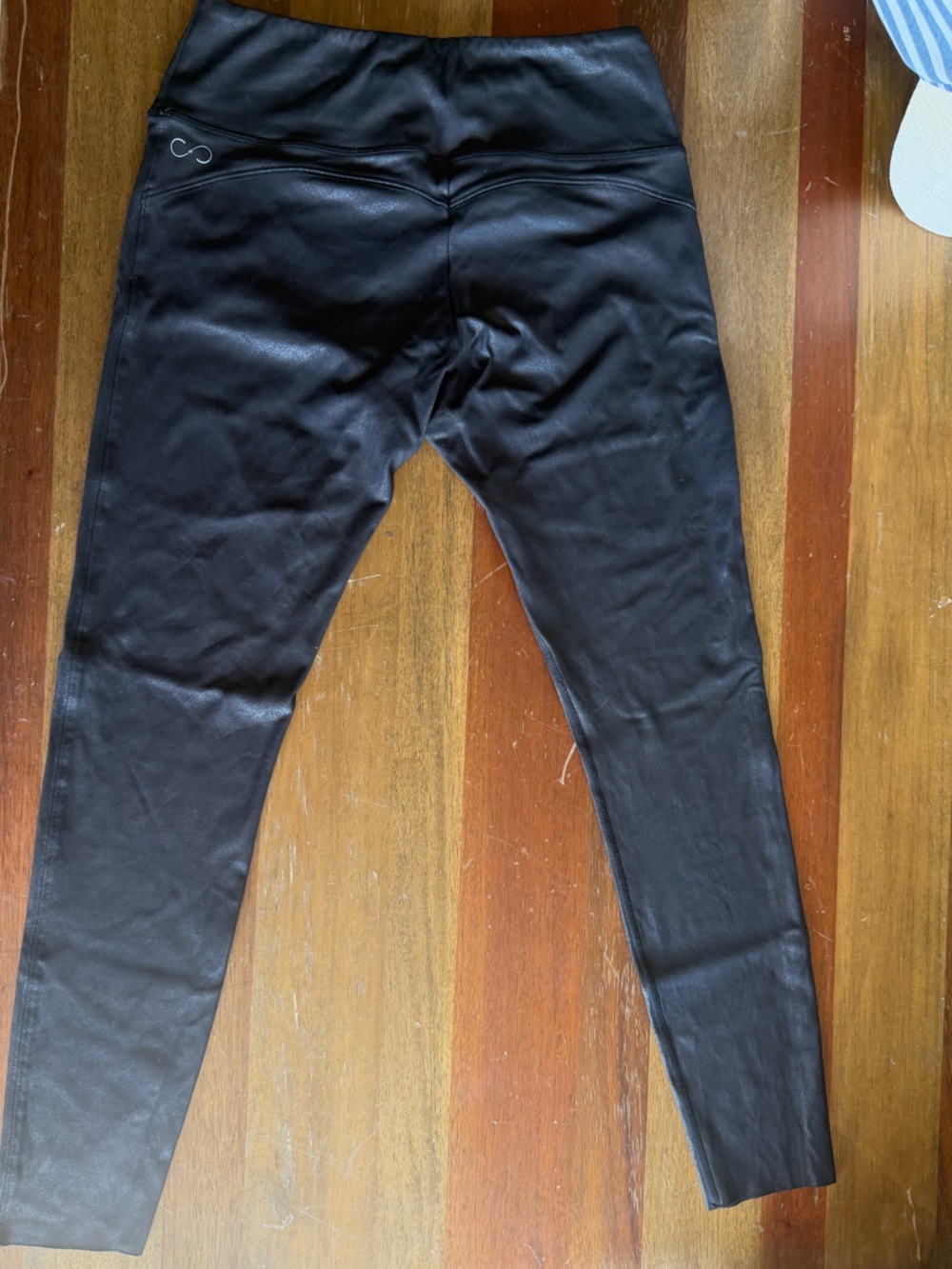 Curves and Combat Boots Faux Leather Leggings